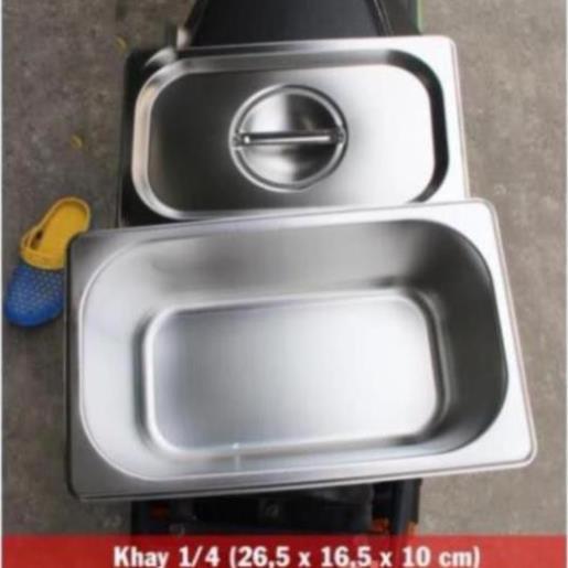 Khay đựng thạch, trân châu, topping inox304 GDTH