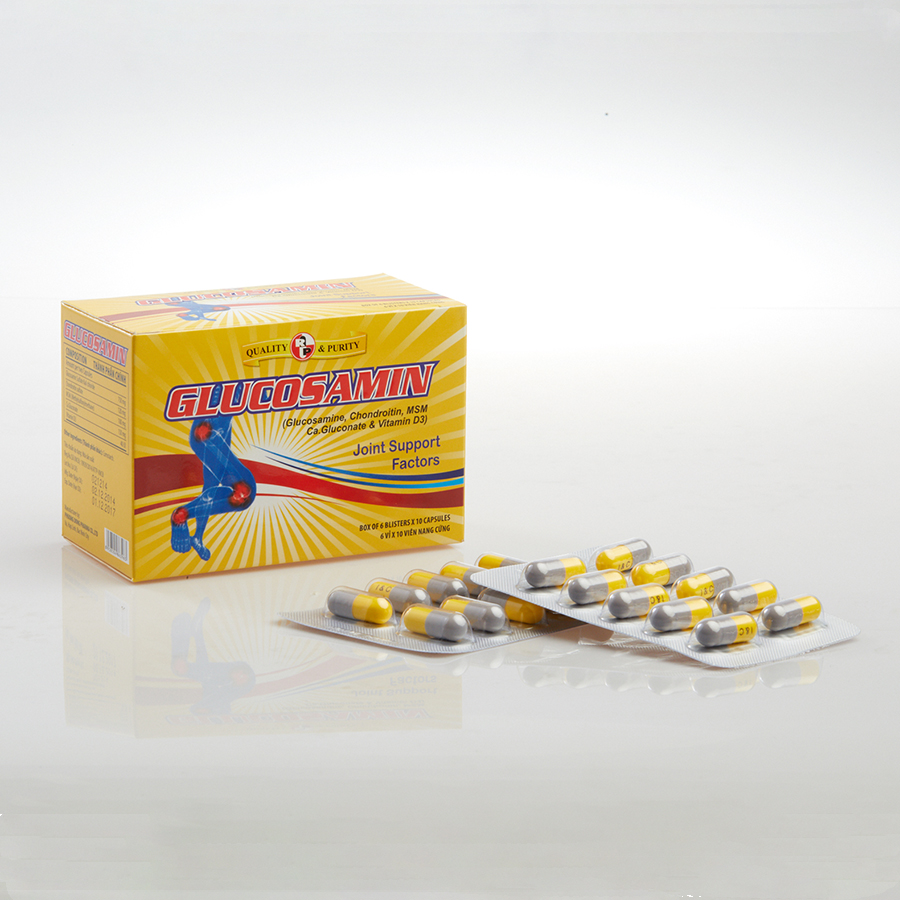TPCN hỗ trợ xương khớp- viên nang Glucosamin – Robinson Pharma Usa-hộp 60 viên