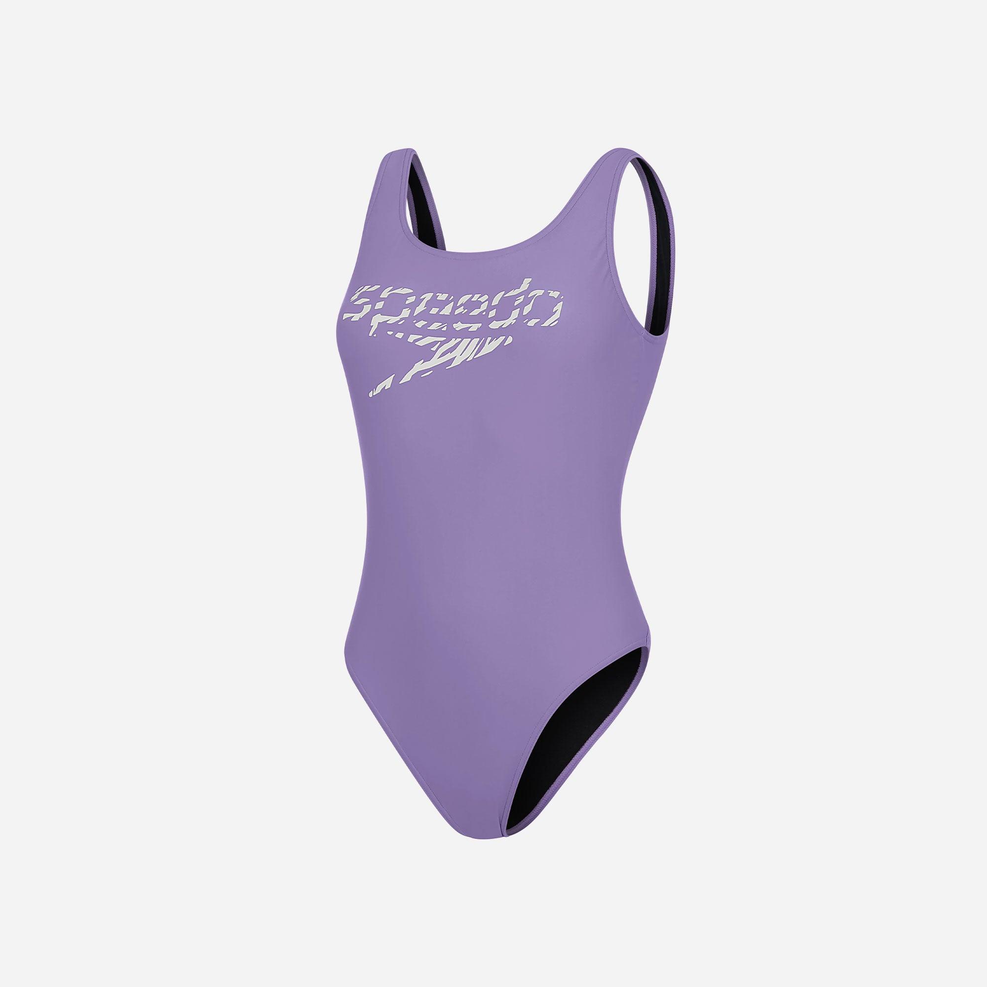 Đồ bơi một mảnh nữ Speedo Logo Deep U-Bk Hi Leg 1Pc - 8-12369H105
