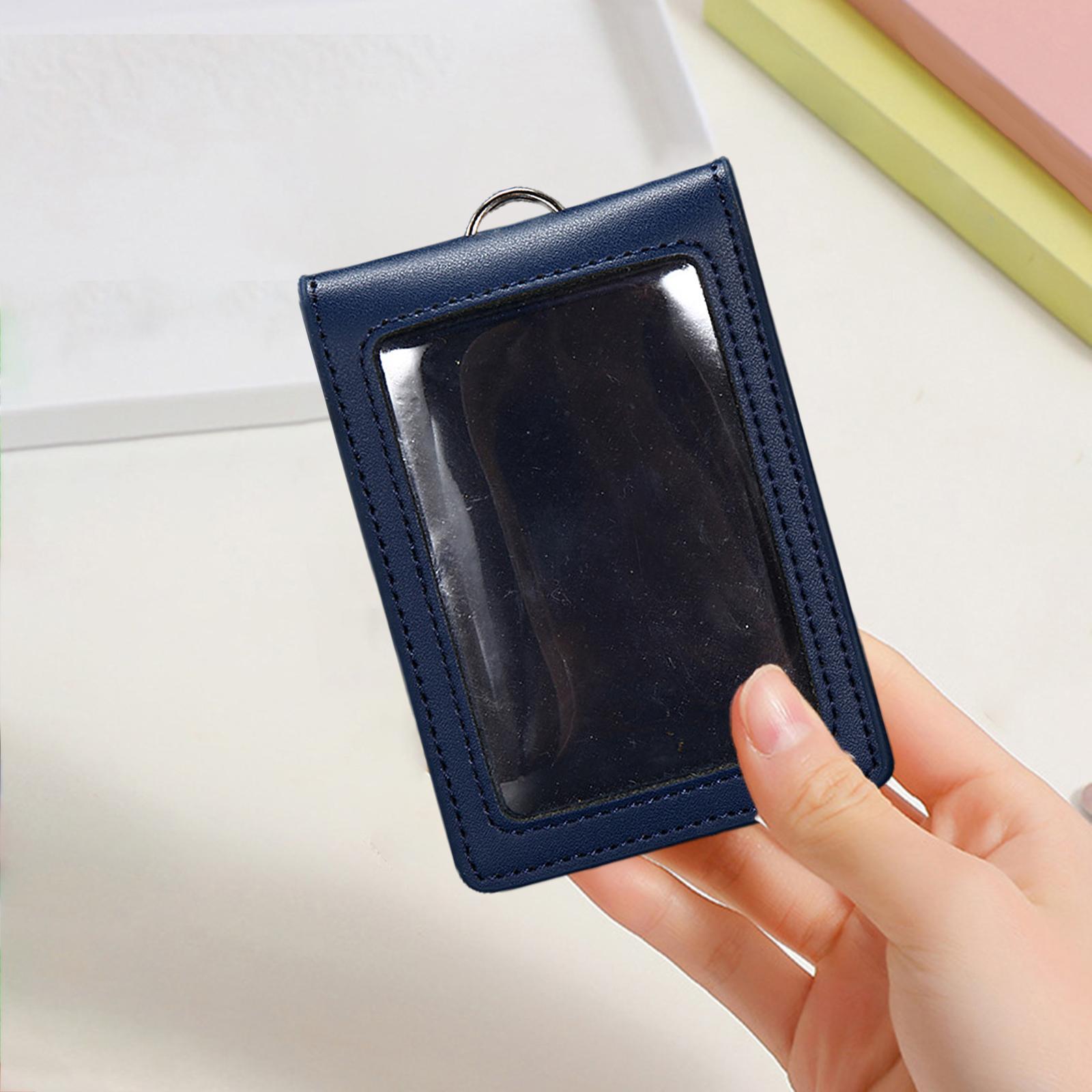 Badge Holder Men Card Sleeve for Office Cards Driver’S Licenses
