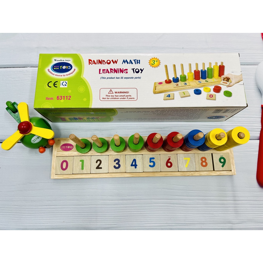 Học đếm bậc thang - Đồ chơi gỗ thông minh Winwintoys cho bé - Metis đồ chơi cho con