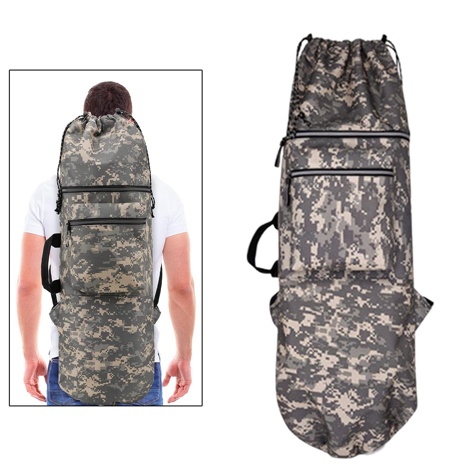 Portable Skateboard Longboard Carry Bag, 2 Shoulder Bag Handy Backpack