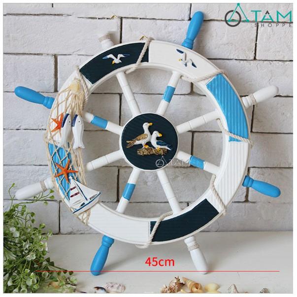 Bánh lái tàu trang trí ĐK 45cm