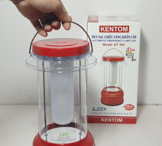 Đèn Sạc Chiếu Sáng Khẩn Cấp Kentom KT-302