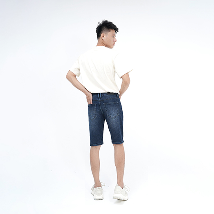 Quần Short Jeans Nam Cao Cấp HUNTER X-RAYS Form Slimfit Thun Màu Xanh Đẹp S67