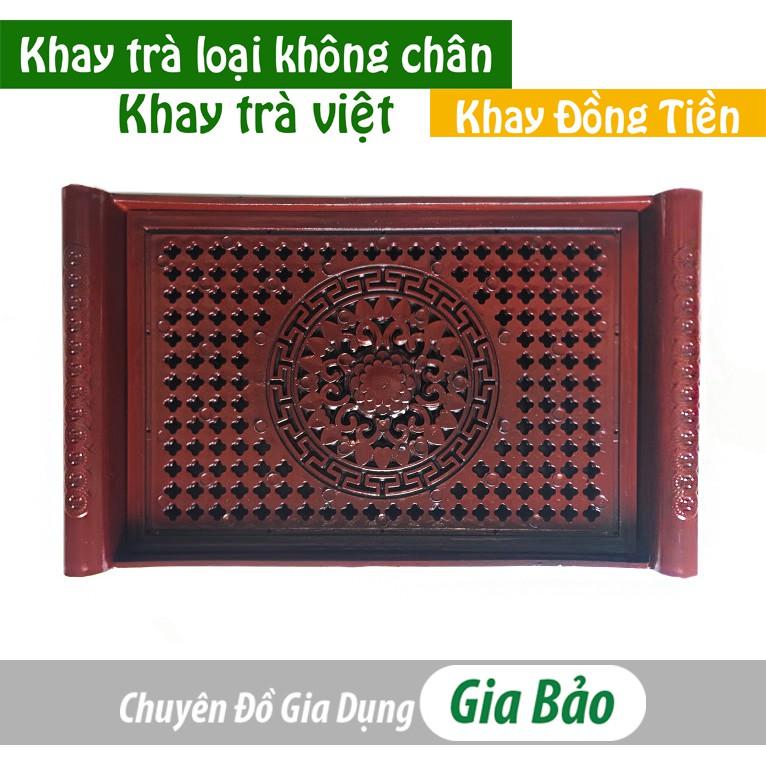 Khay trà nhựa giả gỗ cao cấp
