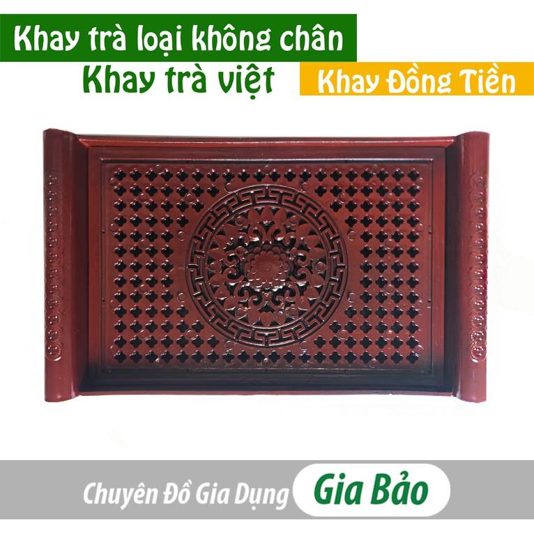 Khay trà nhựa giả gỗ cao cấp