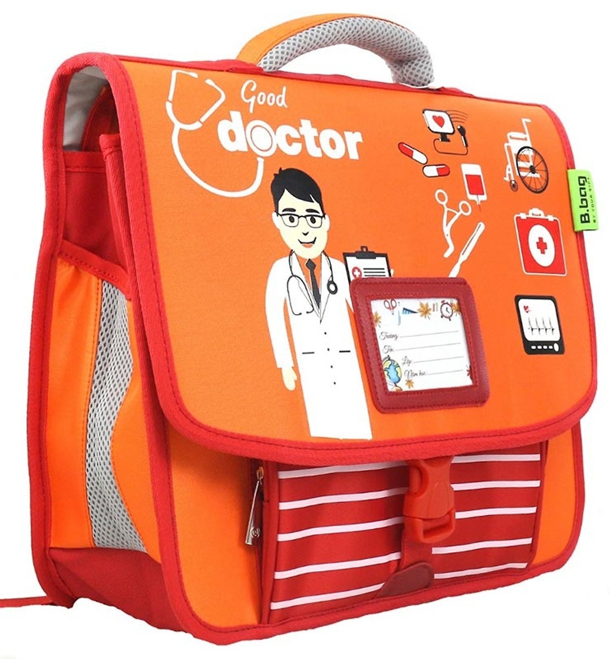 Cặp Học Sinh B.BAG Doctor C-12-023 - Cam (33.5 x 30 x 10.5 cm)