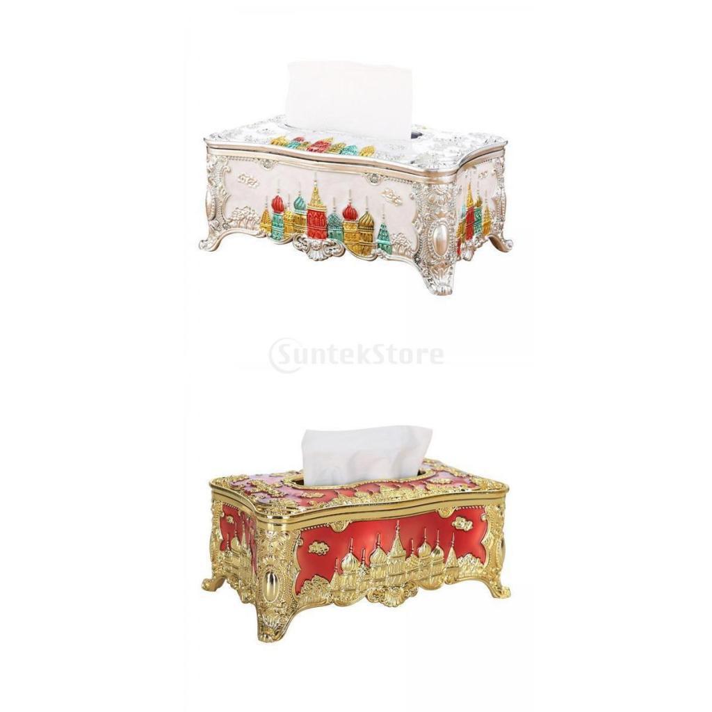 2pcs Beautiful Tissue Box Holder Storage Box Dispenser