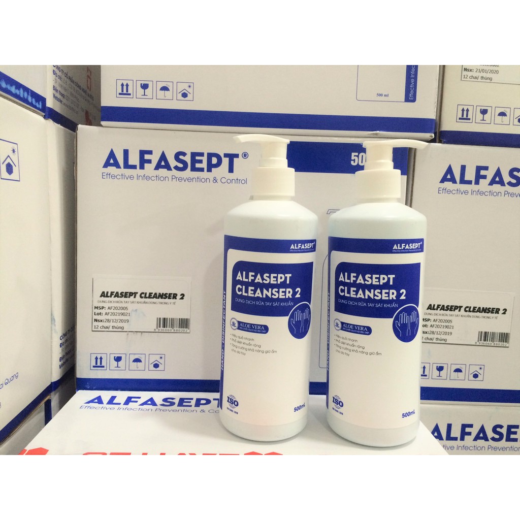 Xà phòng khử khuẩn vệ sinh tay ALFASEPT Cleanser 2 - Bảo vệ gia đình bạn khỏi các vi khuẩn gây hại