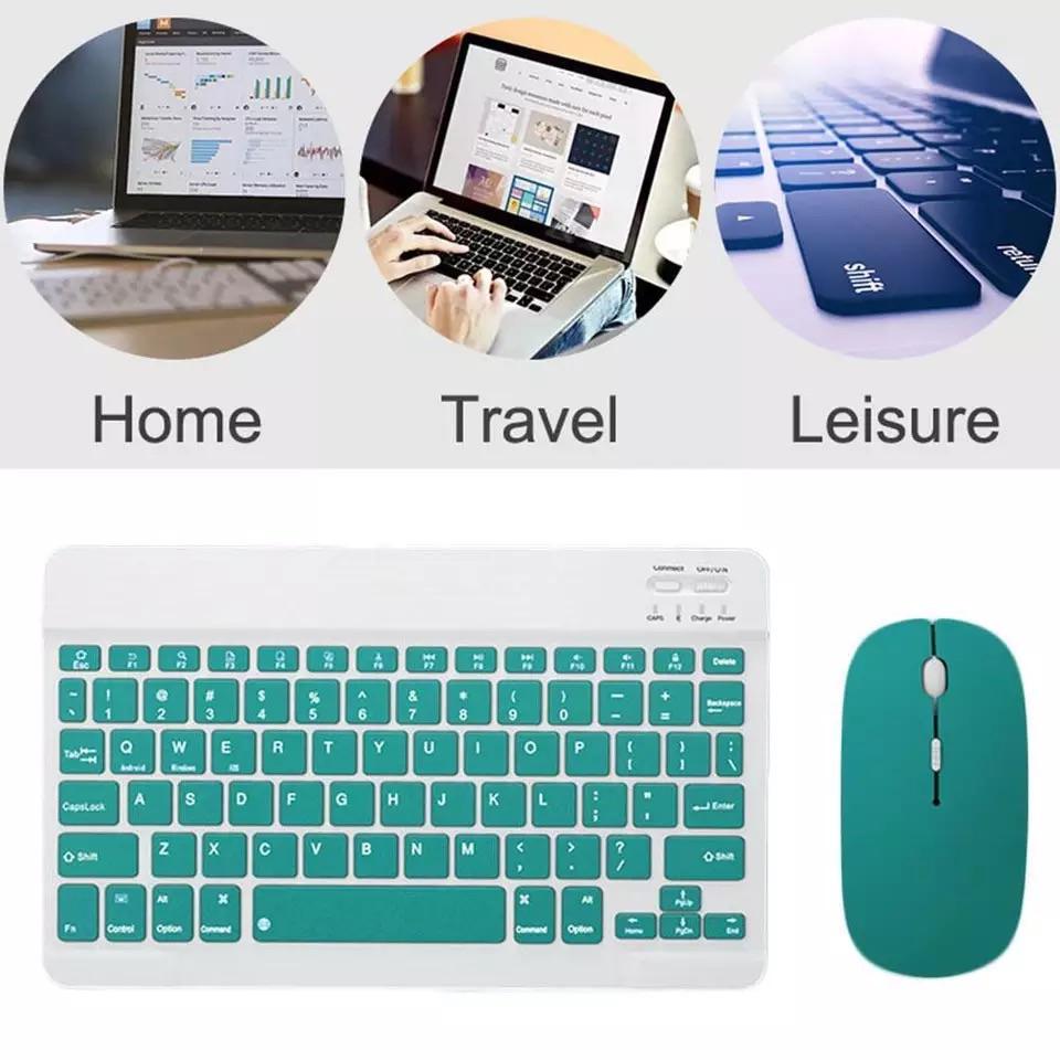 78 Phím Bàn Phím Không Dây Bộ Sạc Hỗn Hợp Roud Keycap Màu Kẹo Cho Laptop Notebook PC Bluetooth Bàn Phím Và Chuột