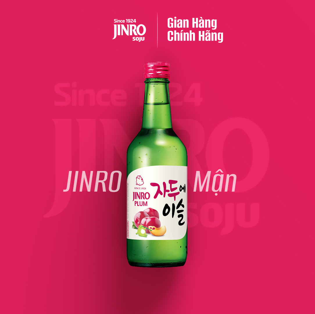 [Chính hãng] Soju Hàn Quốc JINRO VỊ MẬN 360ml