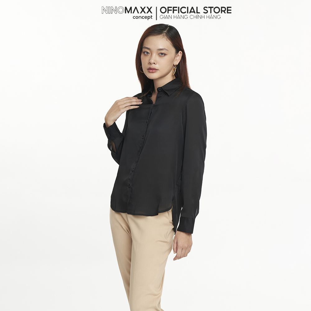 N&amp;M Áo sơ mi Basic Nữ tay dài 2207058