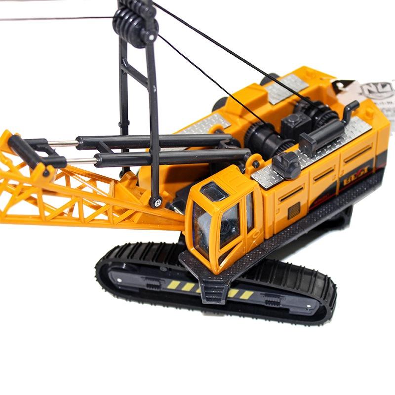 Mô hình xe đồ chơi, xe cần cẩu nâng hàng kích thước lớn, chất liệu nhựa an toàn cho bé