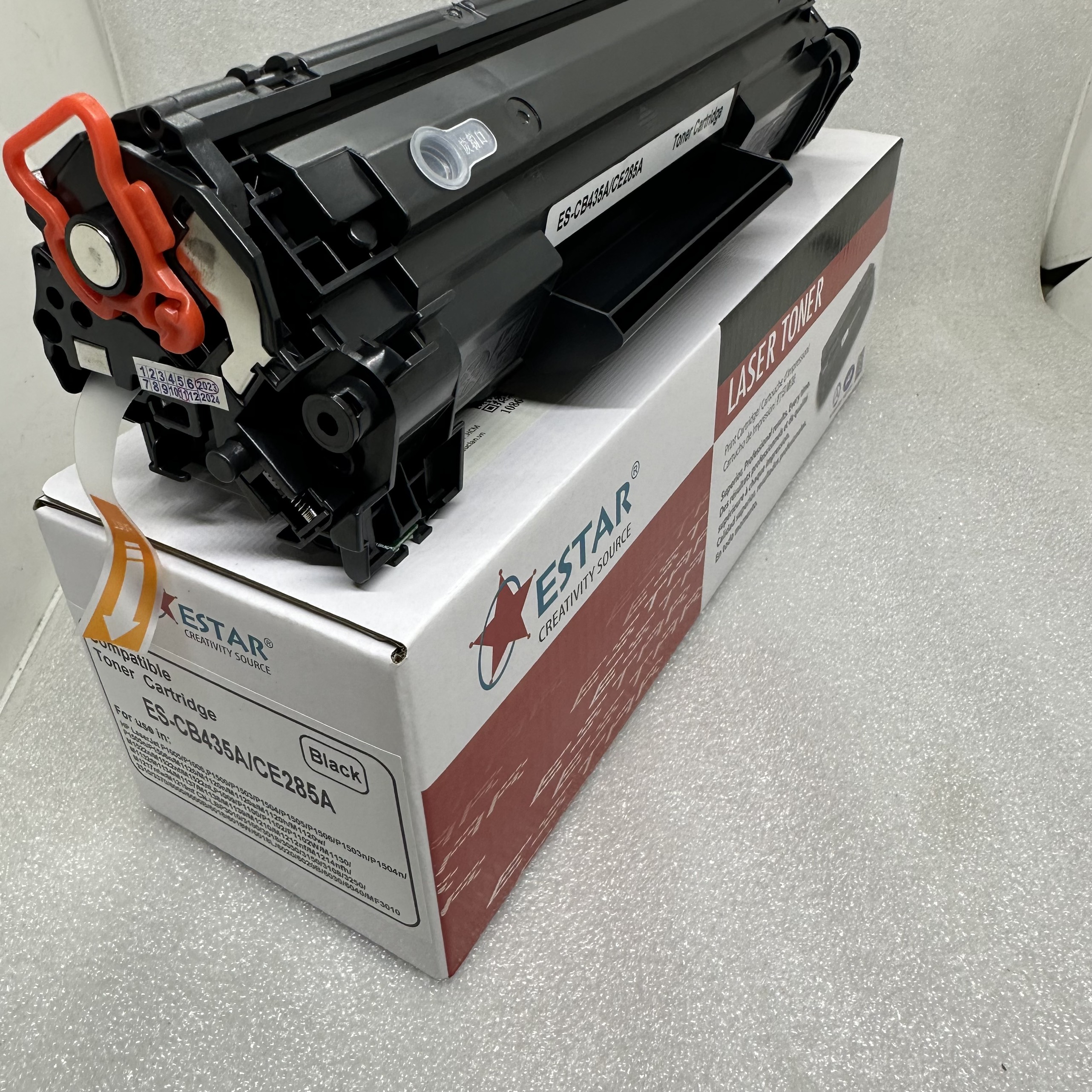 Hộp mực Estar CB435A/CE285A dùng cho máy in Hp P1102, M1132, M1212NF, LBP6030, 6030W, MF3010, 6000, Có lỗ đổ mực, đậm đẹp - hàng chính hãng