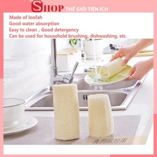 Miếng xơ mướp rửa chén vệ sinh đa năng tiện dụng 88095 THẾ GIỚI TIỆN ÍCH