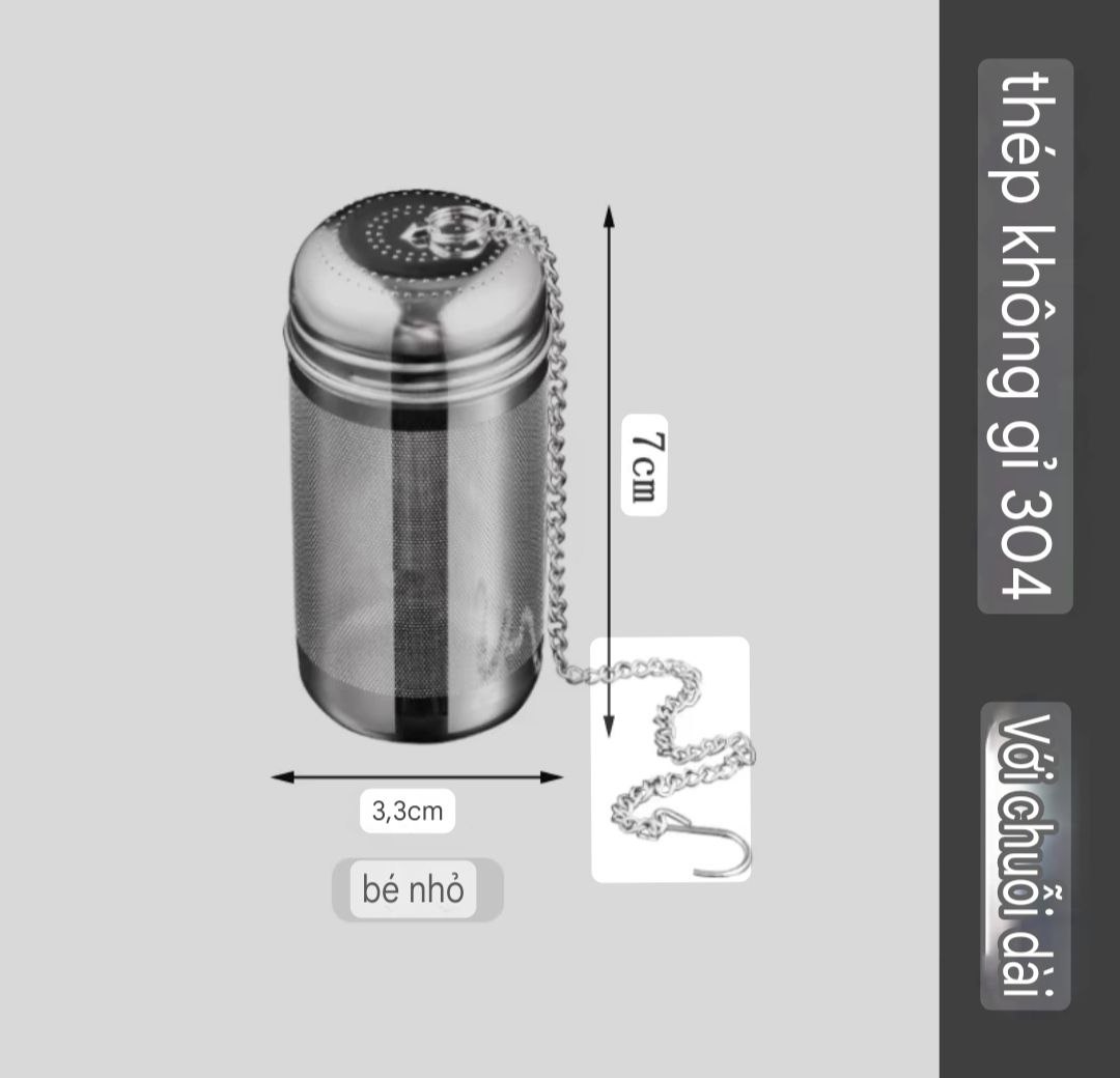 Dụng Cụ Lọc Quả Lọc Trà Inox SUS 304 &amp; 316L Quả Lọc Trà Gia Vị Thảo Quả Lỗ Lọc Siêu Mịn Kháng Khuẩn Công Nghệ CNC Cao Cấp