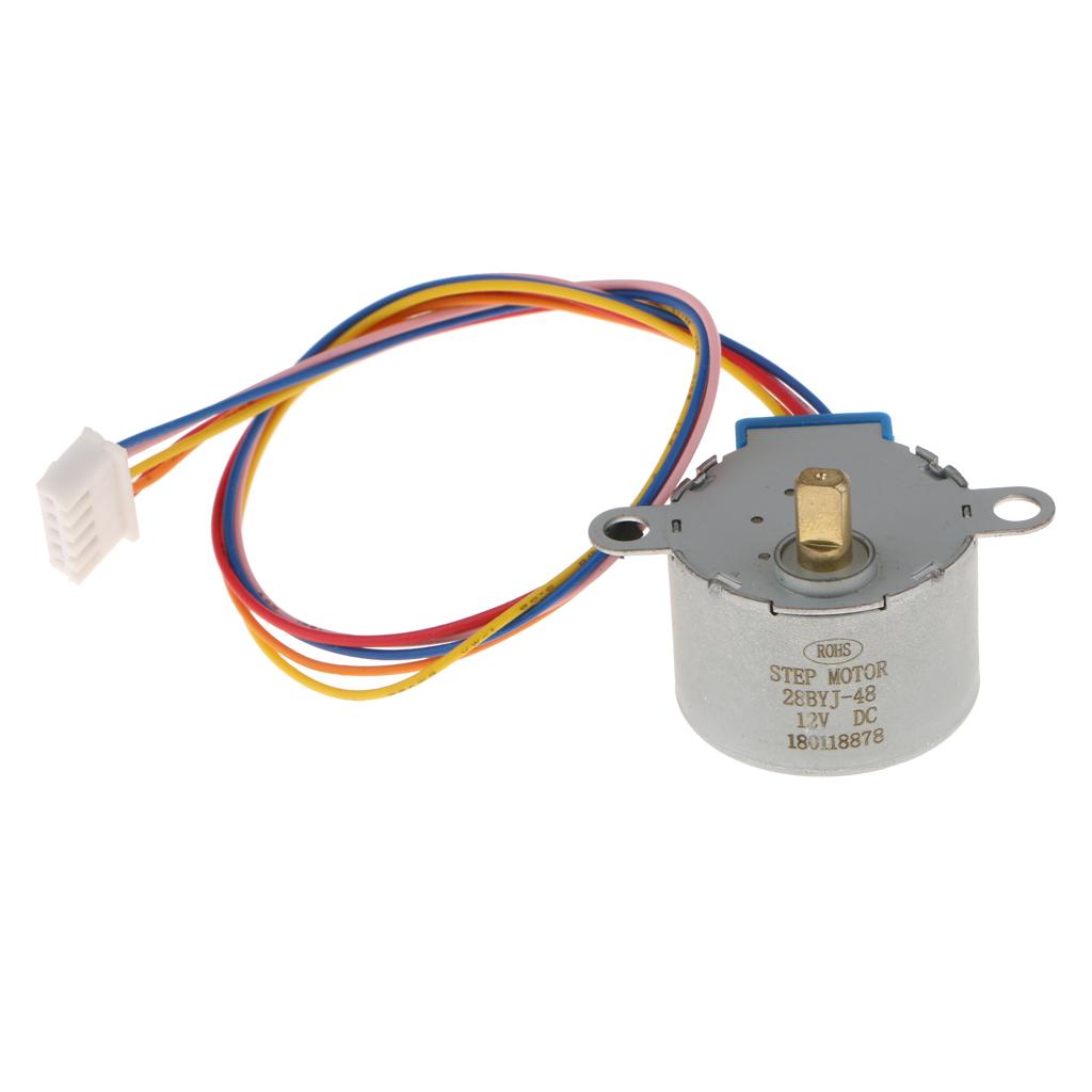 DC 12V 4 Phase Reduction Stepper Motor Gear Step Motor for ,Reduction ratio: 1/64