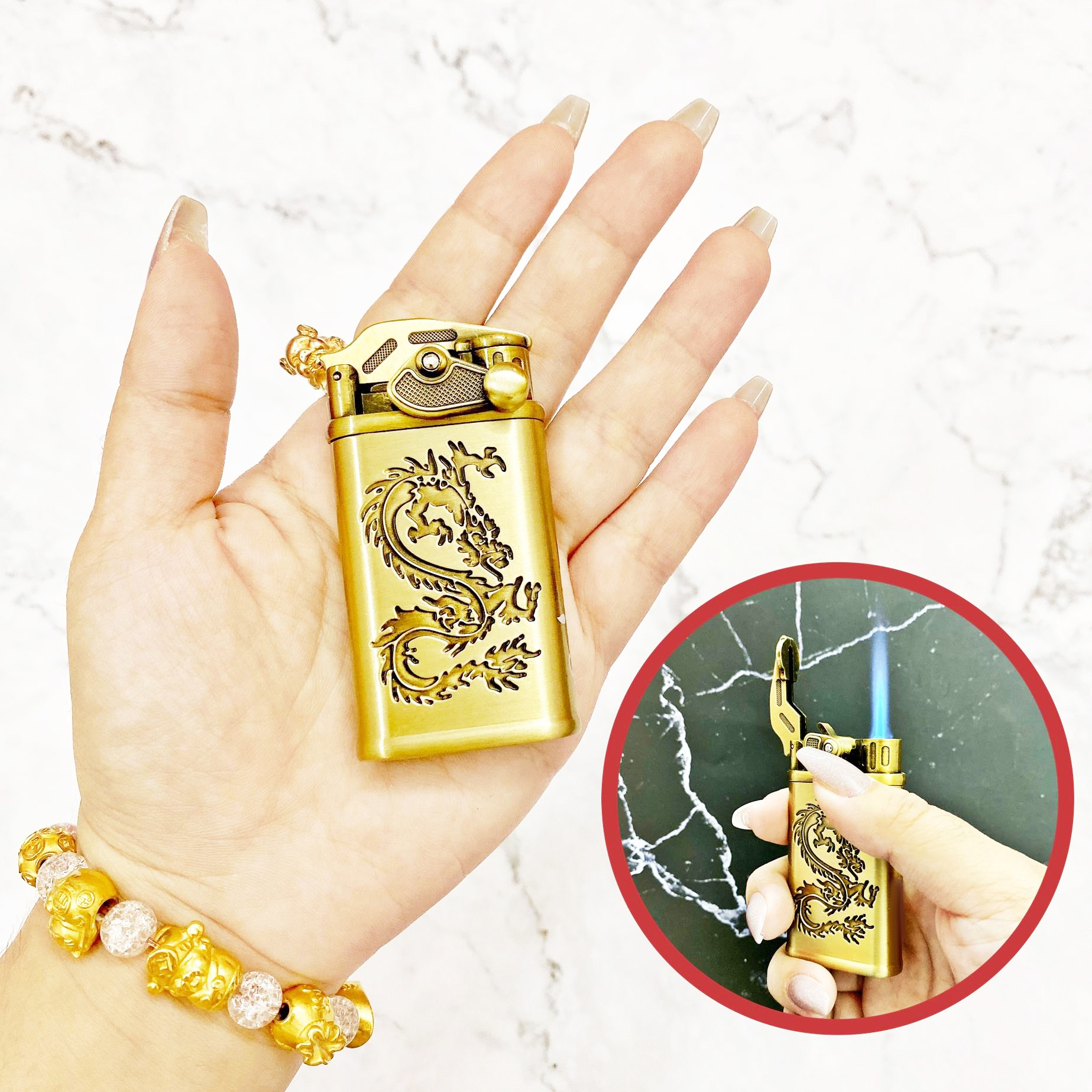 BẬT LỬA KHÈ BÚN TAY ĐÁNH LỬA giao màu và hình ngẫu nhiên