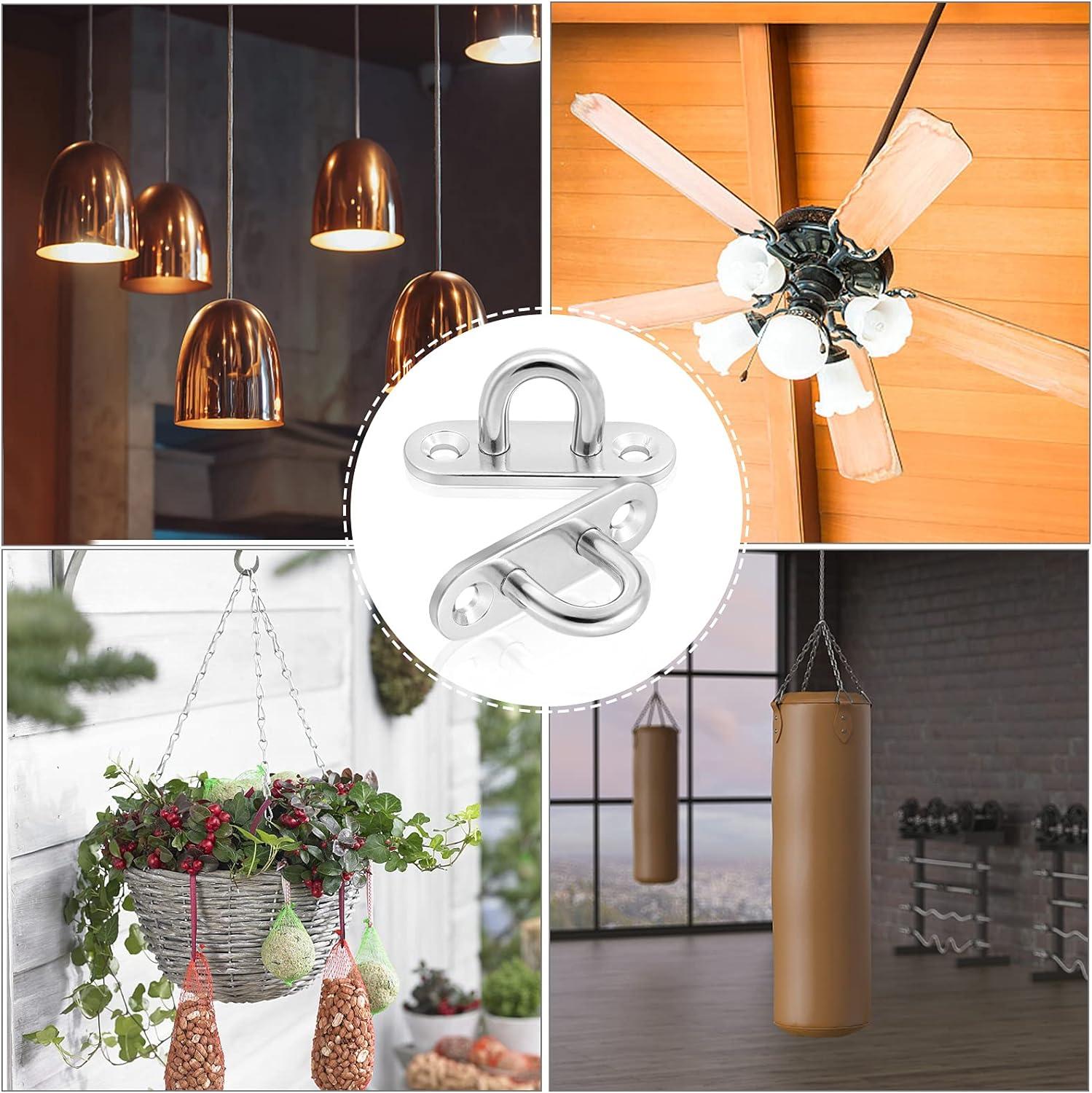 4 móc treo tường bằng thép không gỉ hình chữ U