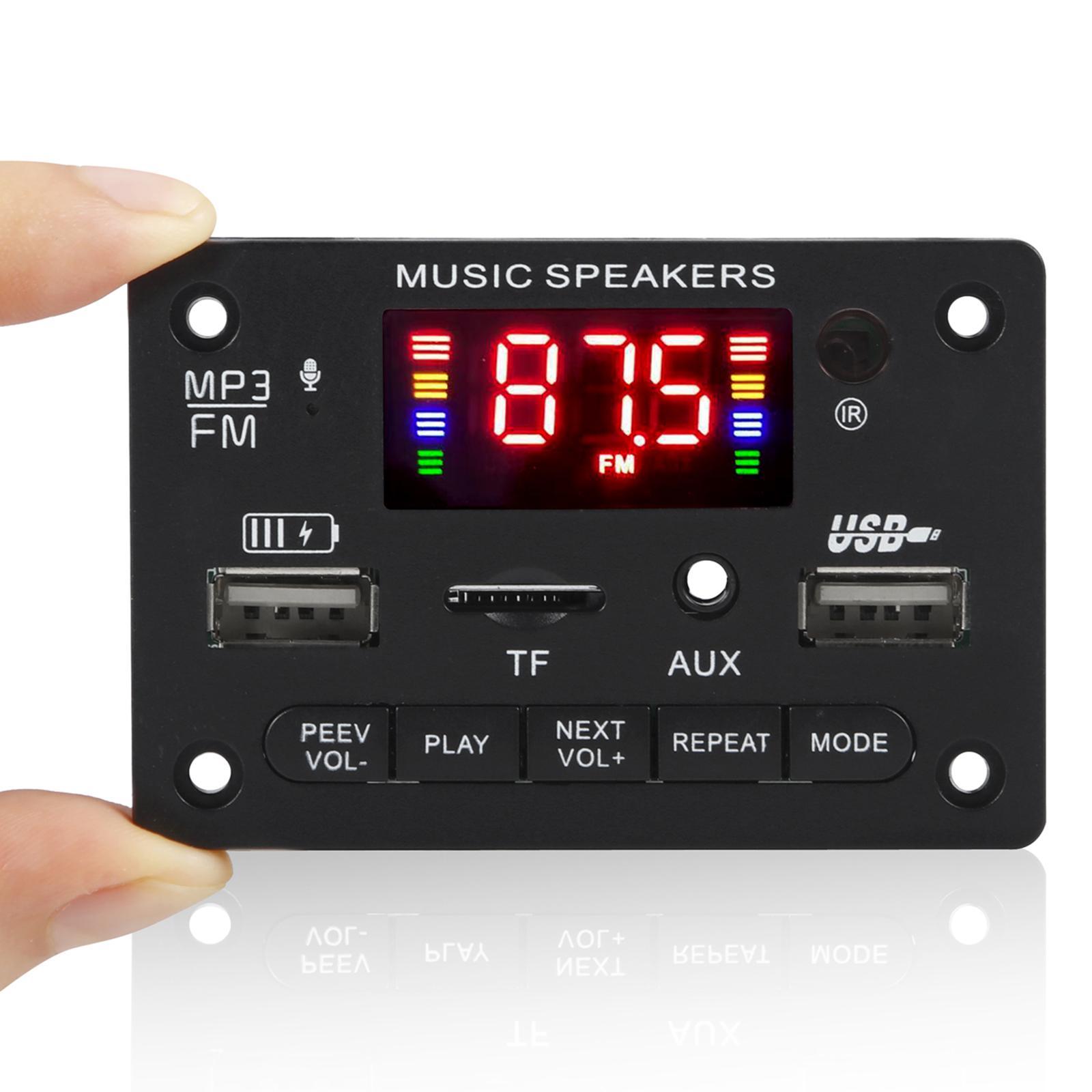 MP3 Player Decoding Board Module Free MP3 Player Accessories Black