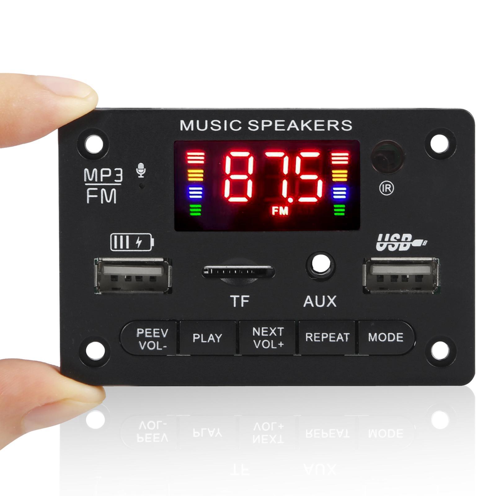 MP3 Player Decoding Board Module -Free MP3 Player Accessories Black