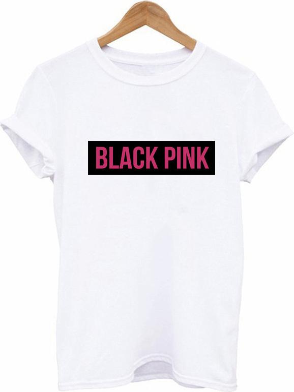 Áo thun in Logo BlackPink ngắn tay thoáng mát