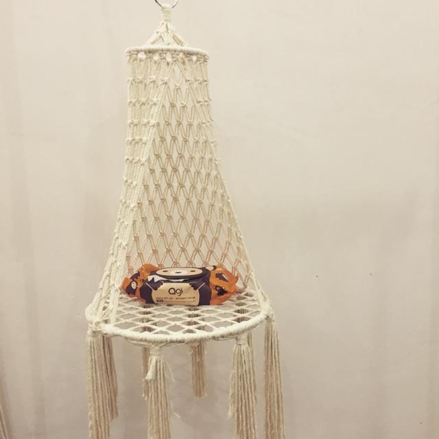 Ghế đu cho Mèo cưng - ghế đu cho Mèo chất liệu Macrame - sợi đan thủ công