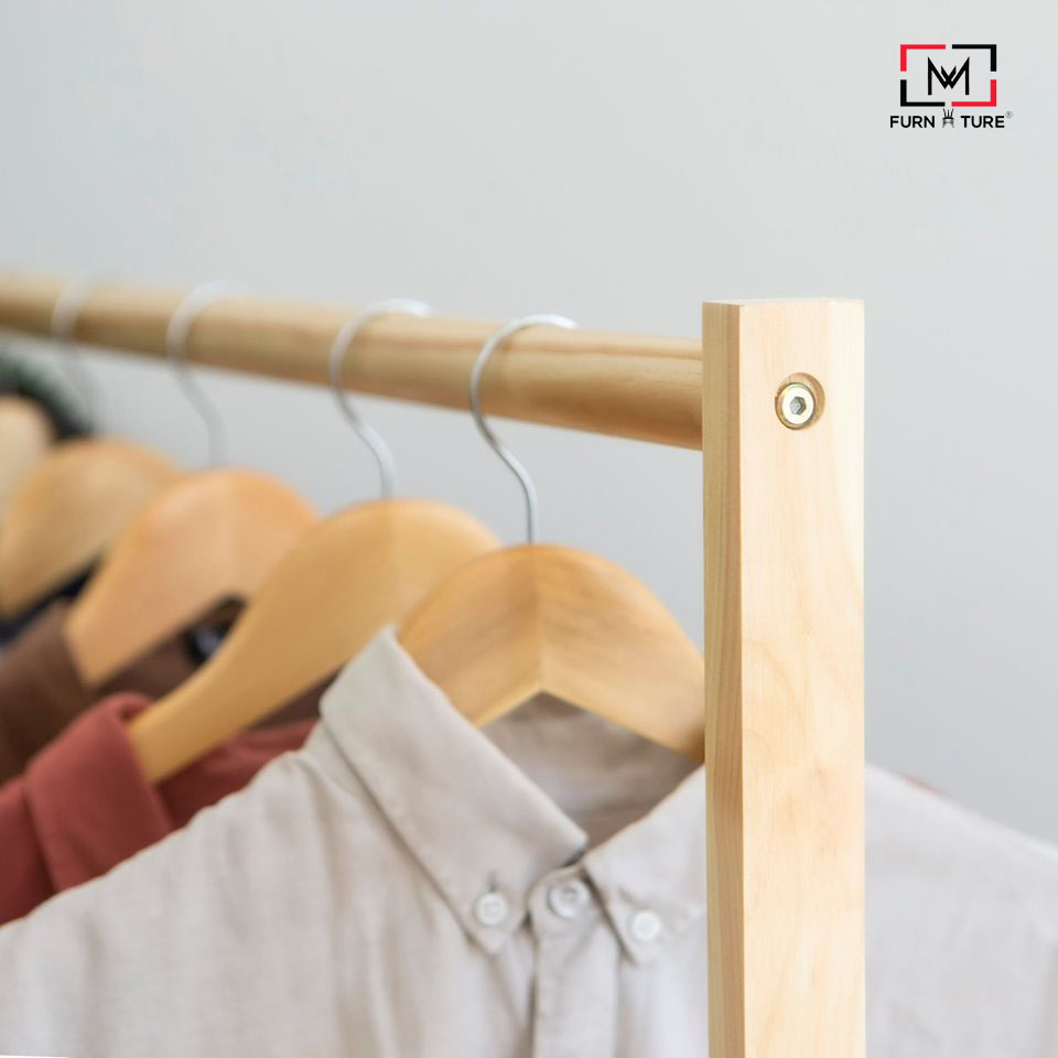 GIÁ TREO QUẦN ÁO XUẤT KHẨU SIZE 86 MÀU TỰ NHIÊN MWFURNITURE - SIMPLE HANGER NATURAL