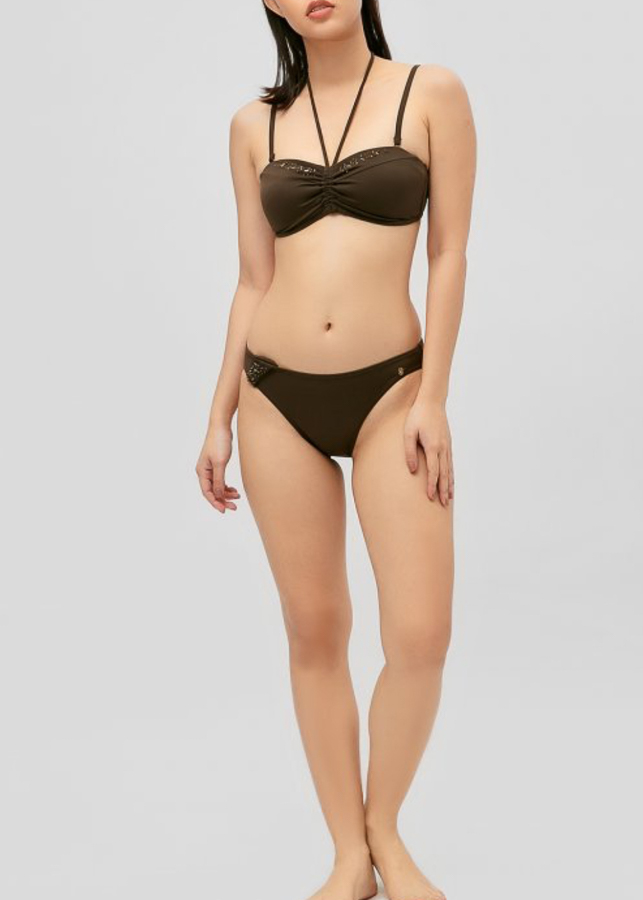 Bộ Áo Tắm Bikini 2 Mảnh Cúp Ngực Không Gọng