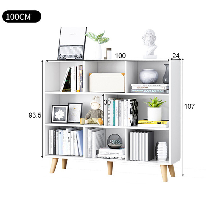 Kệ Sách Gỗ Hiện Đại Nhiều Ngăn - Tủ Sách Cho Bé - Tủ Kệ Để Đồ Decor Trang Trí Phòng Đẹp