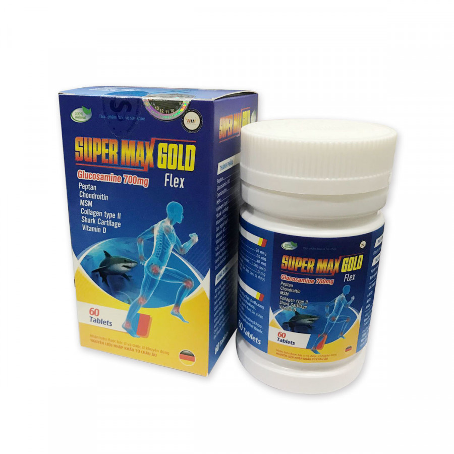 Thực phẩm chức năng SUPER MAX GOLD Flex Hỗ trợ xương khớp (60 viên)