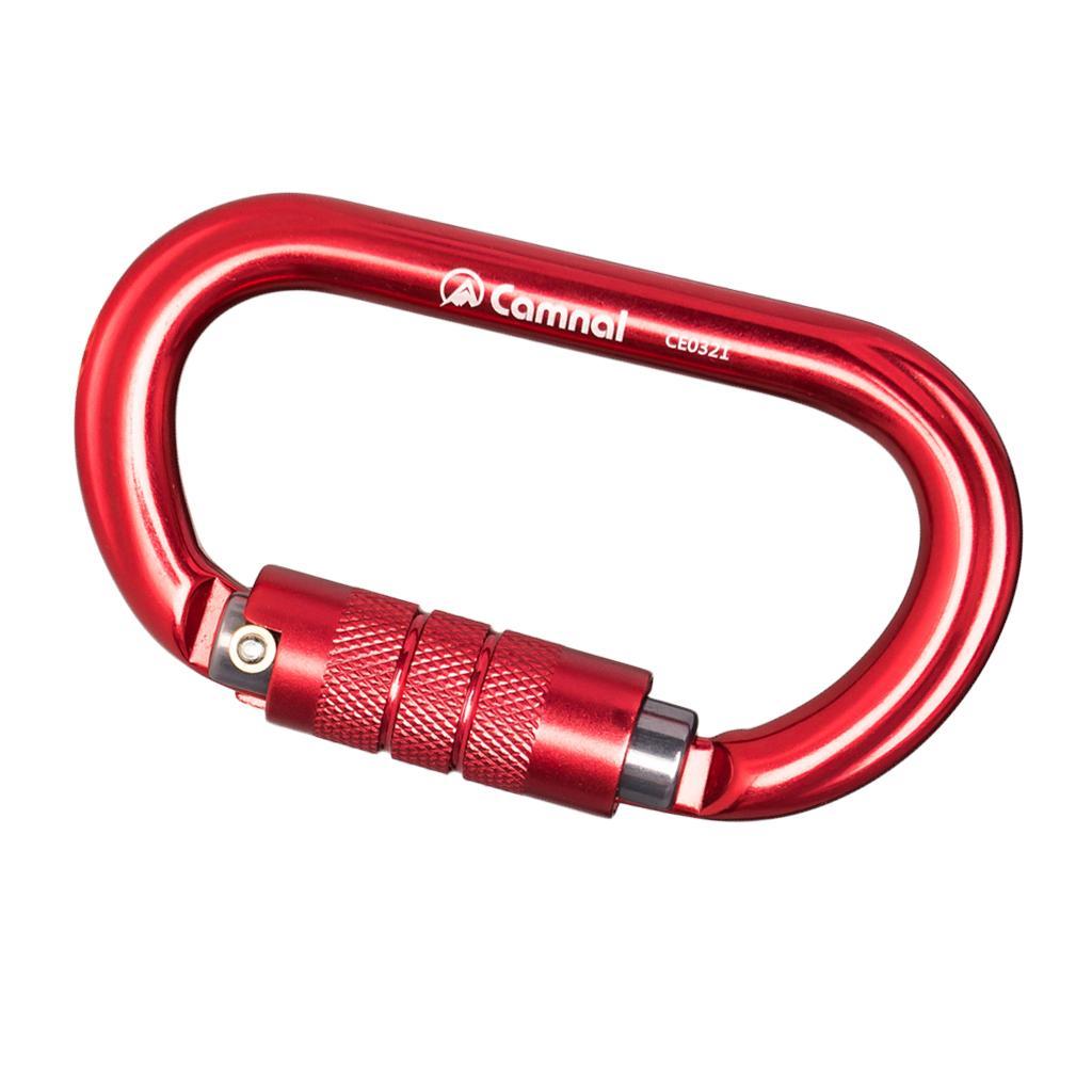 25KN Aluminum Rock Climbing D Type Carabiner