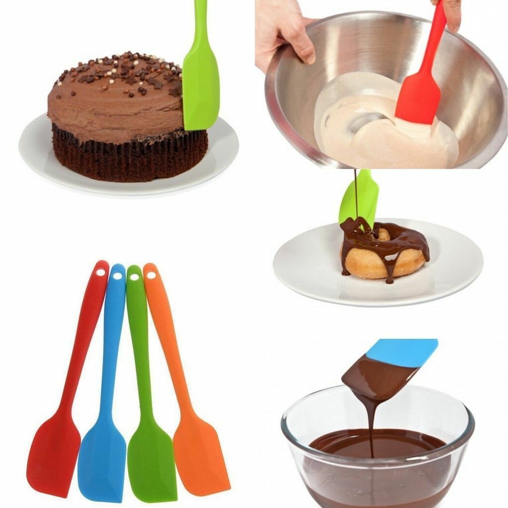 Cây vét bột spatula silicon đúc 28cm