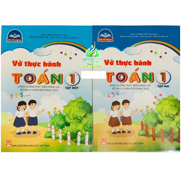 Sách - Combo Vở thực hành Toán 1 - tập 1 + 2 (Theo hướng phát triển năng lực Bộ Chân trời sáng tạo) (BT)