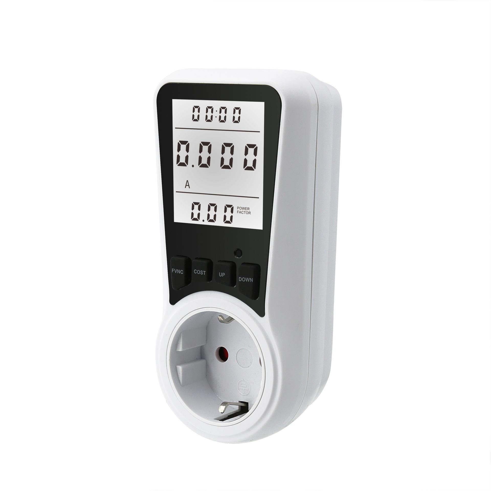 Bộ đếm tiêu thụ năng lượng điện, Wattmeter Tang theo màn hình để sử dụng điện với 7 chế độ giám sát, bảo vệ quá tải