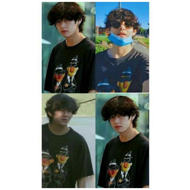 Áo thun in hình hoạt hình Kim Taehyung