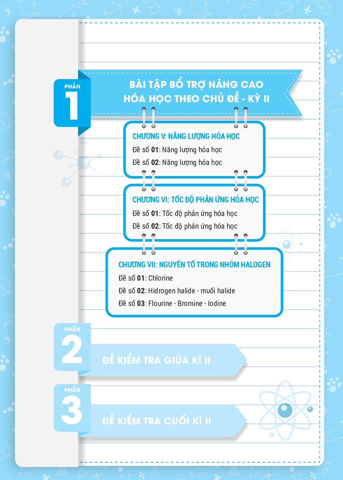 Bài Tập Bổ Trợ Nâng Cao Kỹ Năng Hóa Học Lớp 10 - Tập 2