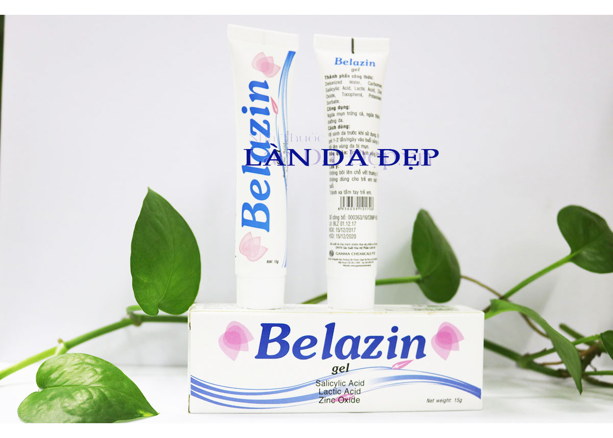 Gel ngừa mụn Gamma Belazin dưỡng da sạch sâu giảm thâm mụn kiềm dầu