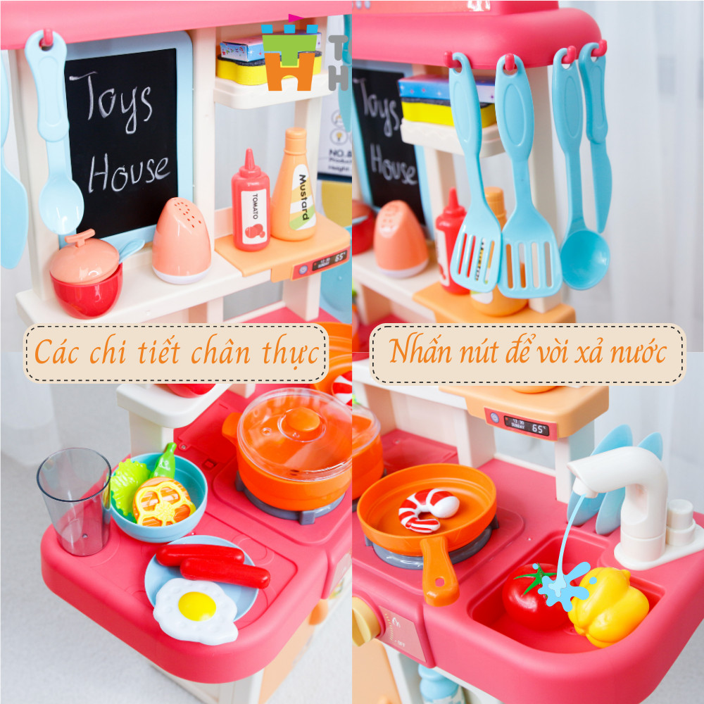 Đồ chơi nấu ăn cho bé/ bộ nhà bếp nấu nướng có vòi nước và bảng vẽ Toyshouse 889-169: đồ chơi hướng nghiệp cho bé