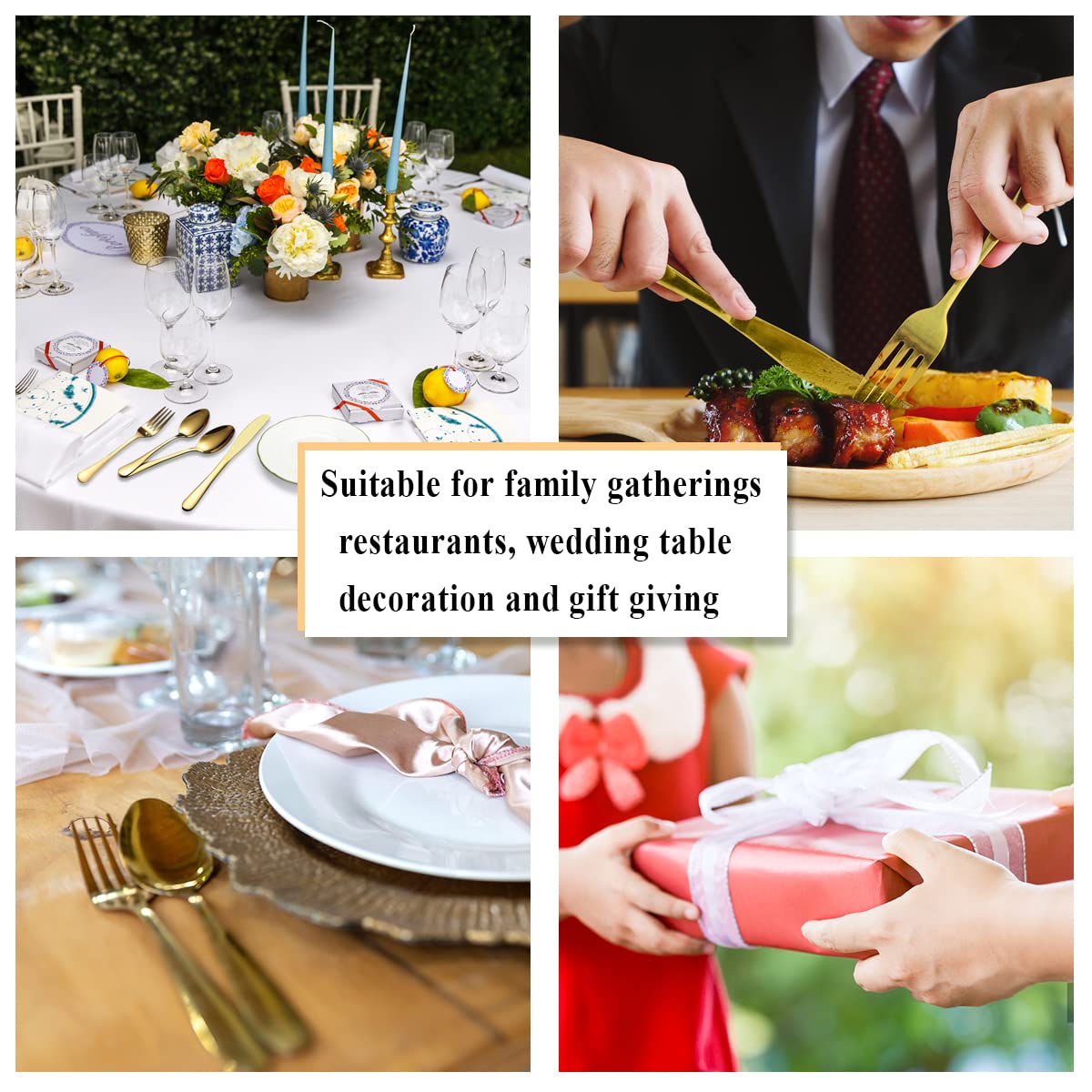 BỘ SET DAO MUỖNG NĨA QUÝ TỘC LUXURY GOLDEN MEAL