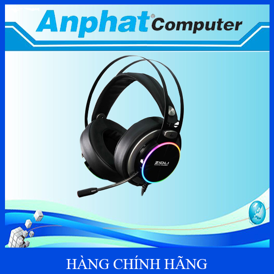 Tai nghe Gaming ZIDLI ZH20 (7.1, USB, RGB) Full Box - Hàng Chính Hãng