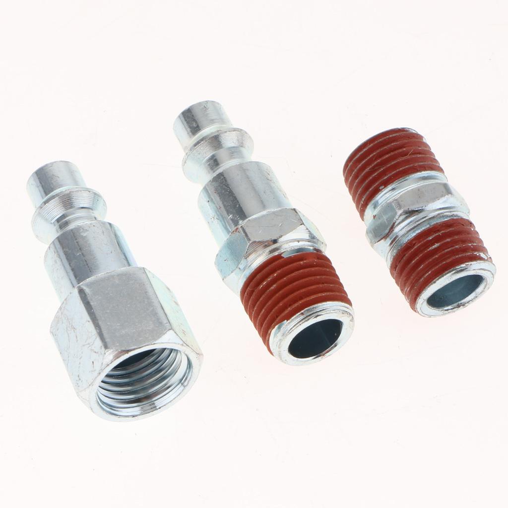 4pcs Universal Quick Release Coupler Set 1/4" Air Hose Connector Fitting NPT