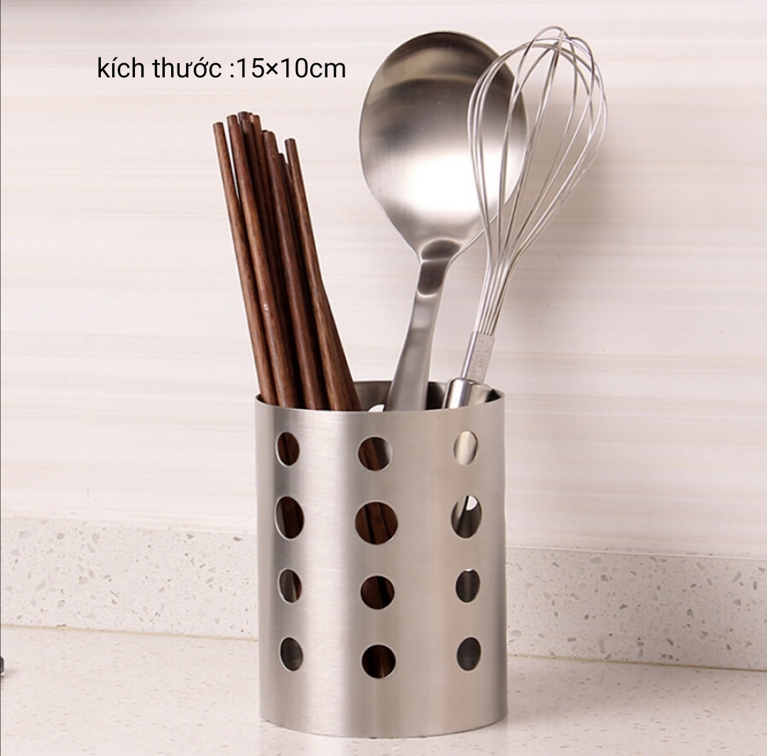 Ống để đũa muỗng inox tặng 1 dao gọt trái cây
