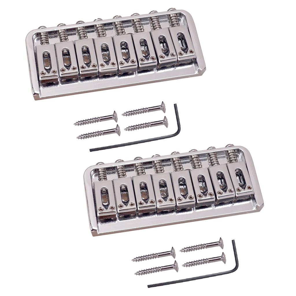 Baoblade 2 chiếc Đàn Guitar Hội Cầu Loại Cố Định 8 Yên Ngựa cho Đàn Guitar Điện Phần