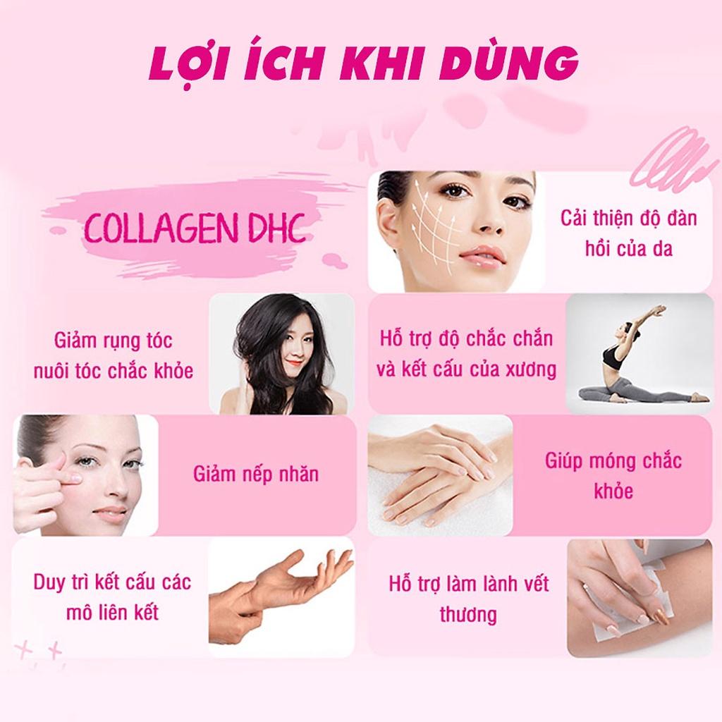 Viên Uống Collagen DHC Nhật Bản Thực Phẩm Chức Năng Giúp Chống Lão Hoá, Làm Đẹp Da, Tăng Khả Năng Đàn Hồi, Hỗ Trợ Xương Khớp 60 Ngày 360 Viên