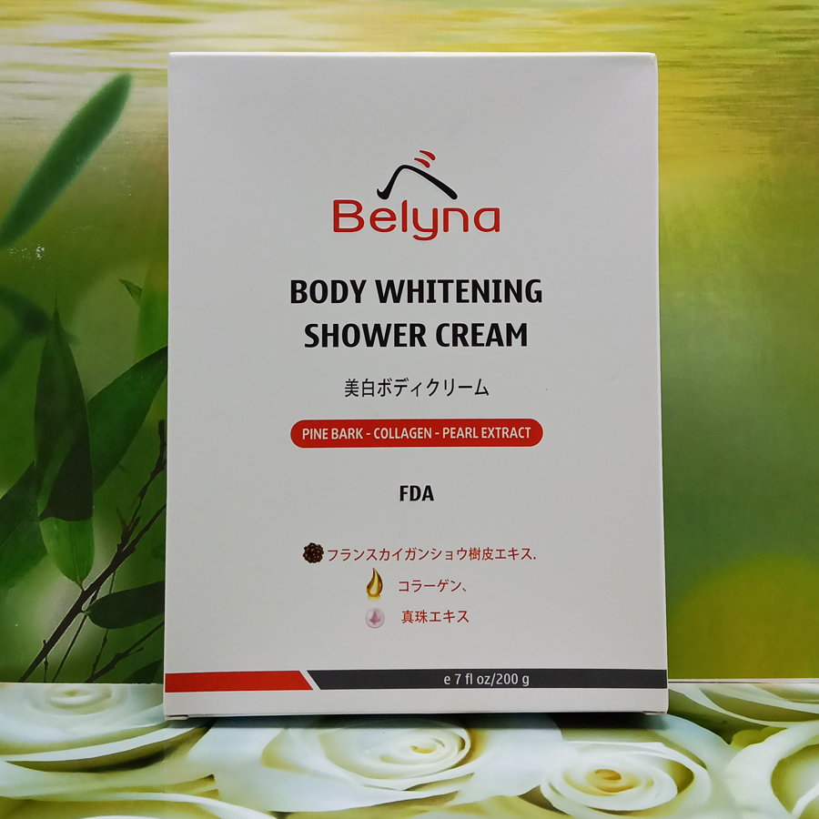 Tắm trắng nâng tông tức thì Body Whitening Shower Cream BELYNA - 200g