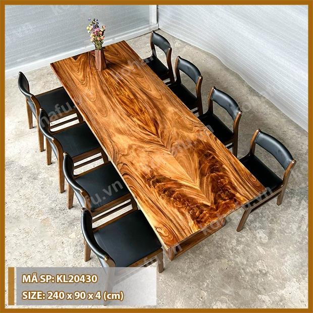 Mặt Bàn Dài Gỗ Nguyên Tấm Phòng Ăn/ Phòng Khách - KL20430