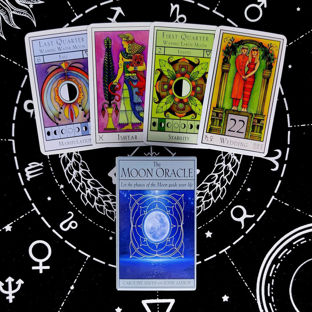 Bộ Bài Moon Oracle 72 Lá Bài Tặng Đá Thanh Tẩy