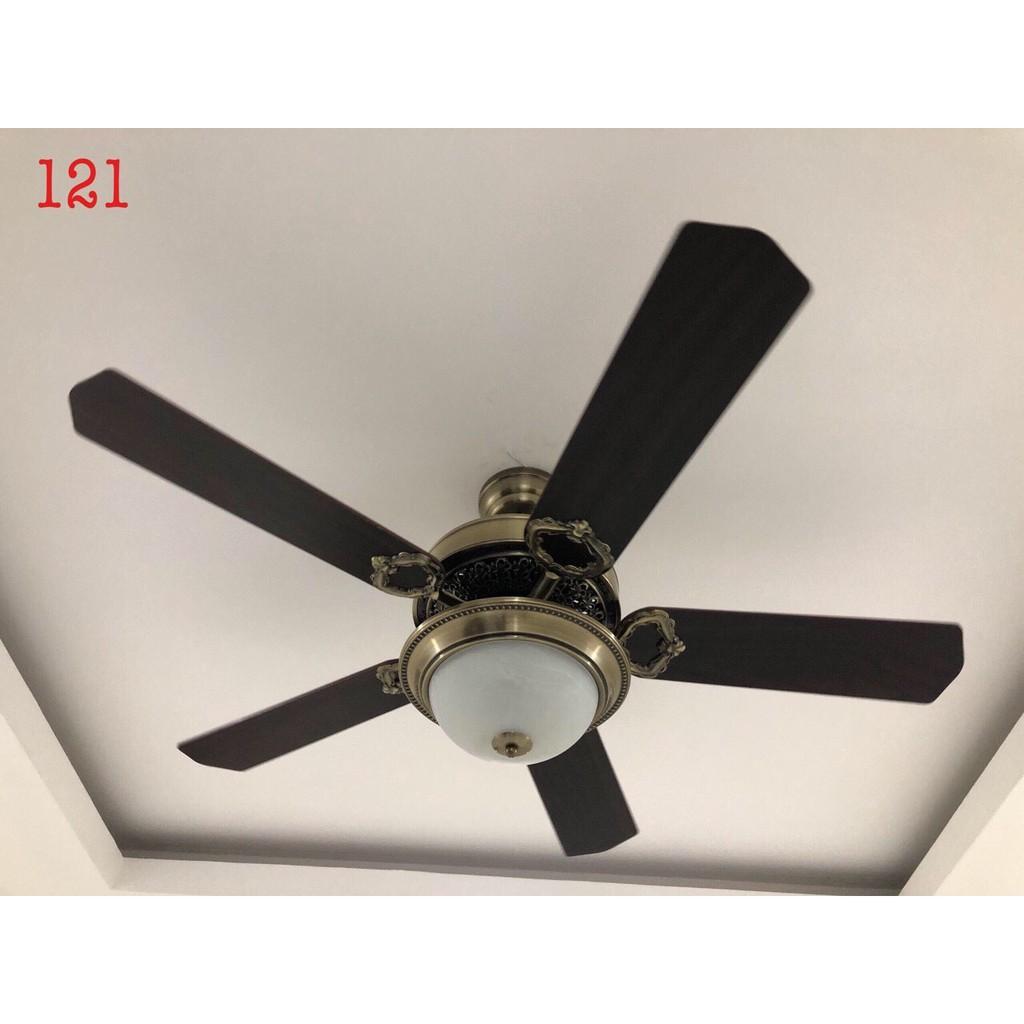 Quạt đèn trần OLDIN trang trí nội thất cổ điển, sang trọng động cơ đồng 90W cực mạnh